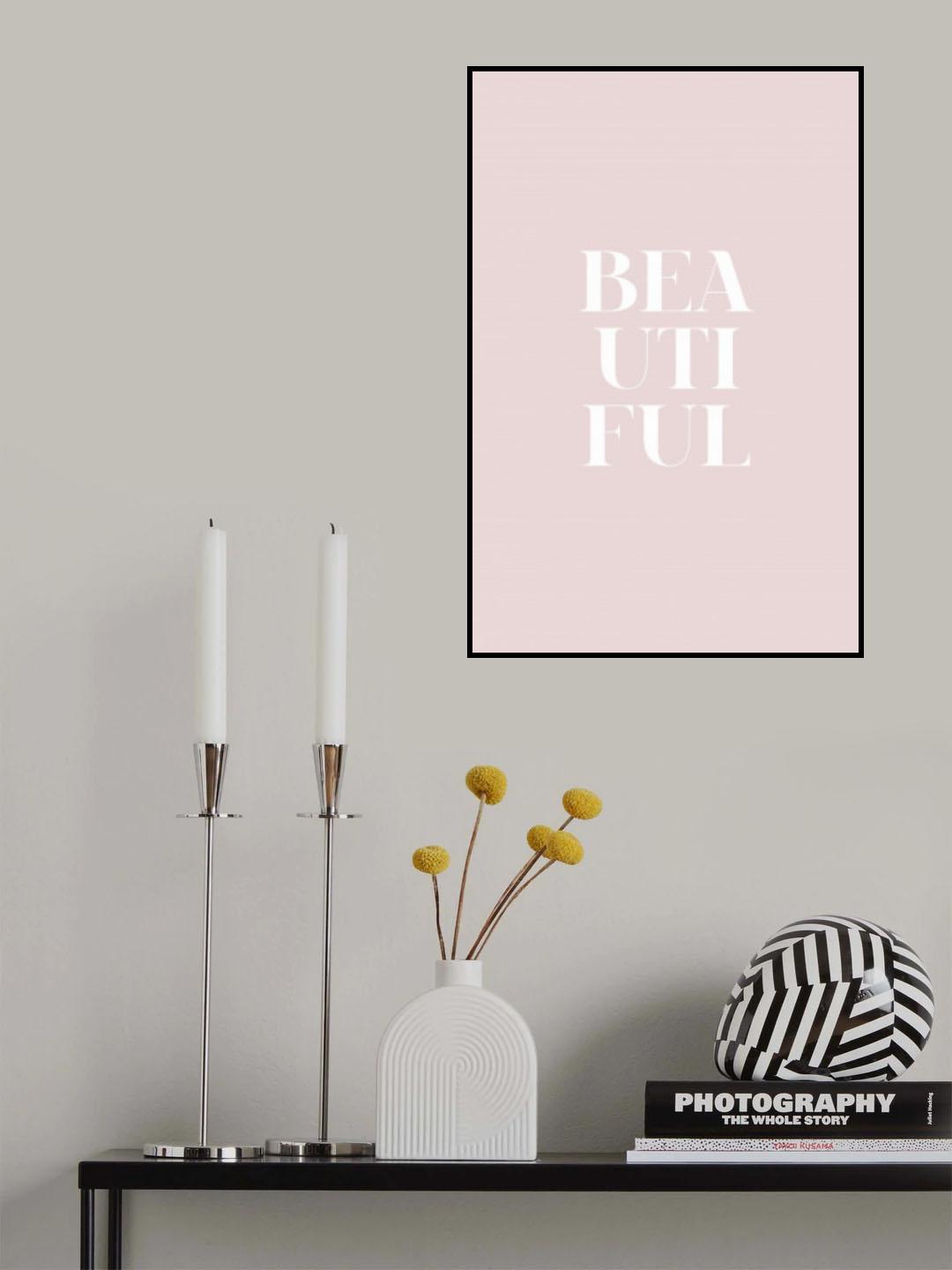 Beautiful Pink Poster och Canvastavla
