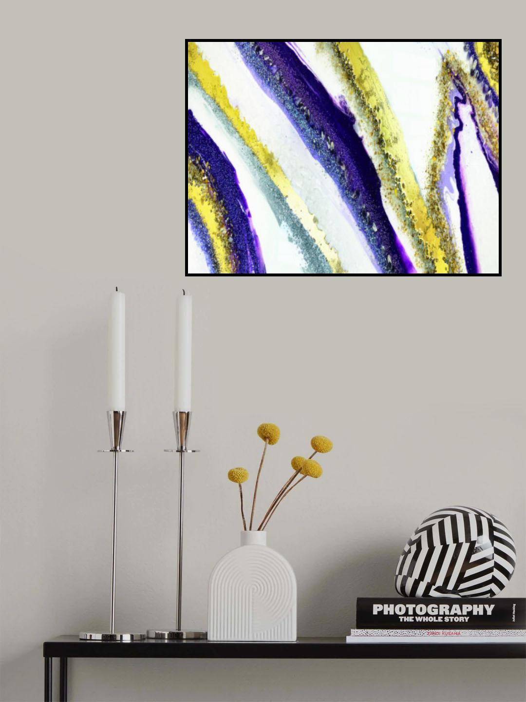 Deep Purple Agate Poster och Canvastavla