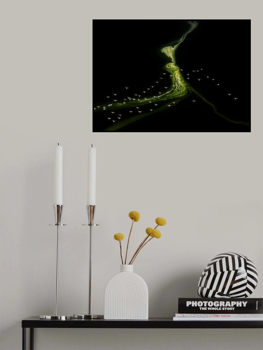 Flying over Incredible pattern Poster och Canvastavla