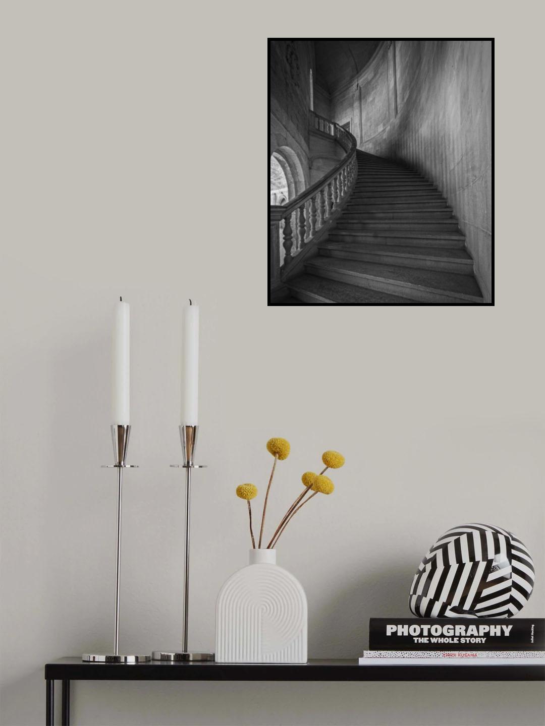 Stairs of the Palace of Carlos V Poster och Canvastavla