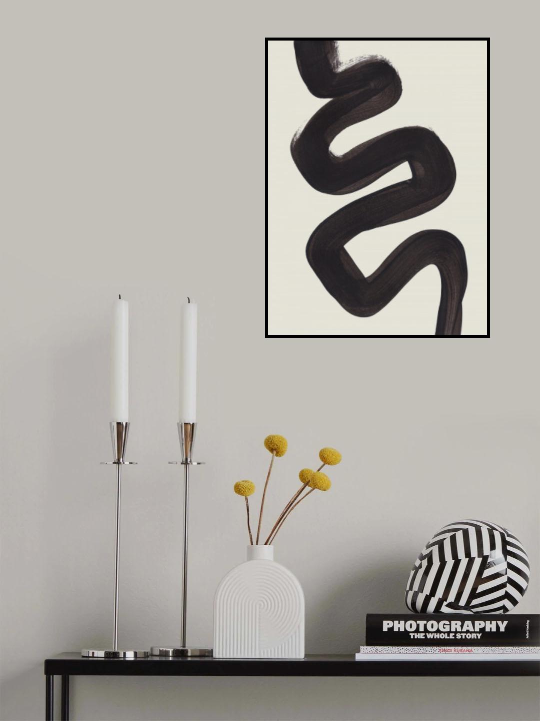 Ink Motif 14 Poster och Canvastavla