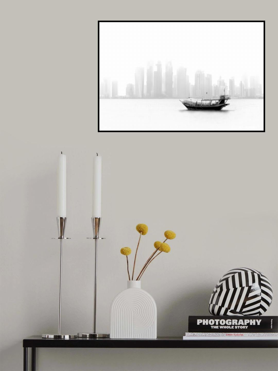 Lonely Boat Poster och Canvastavla