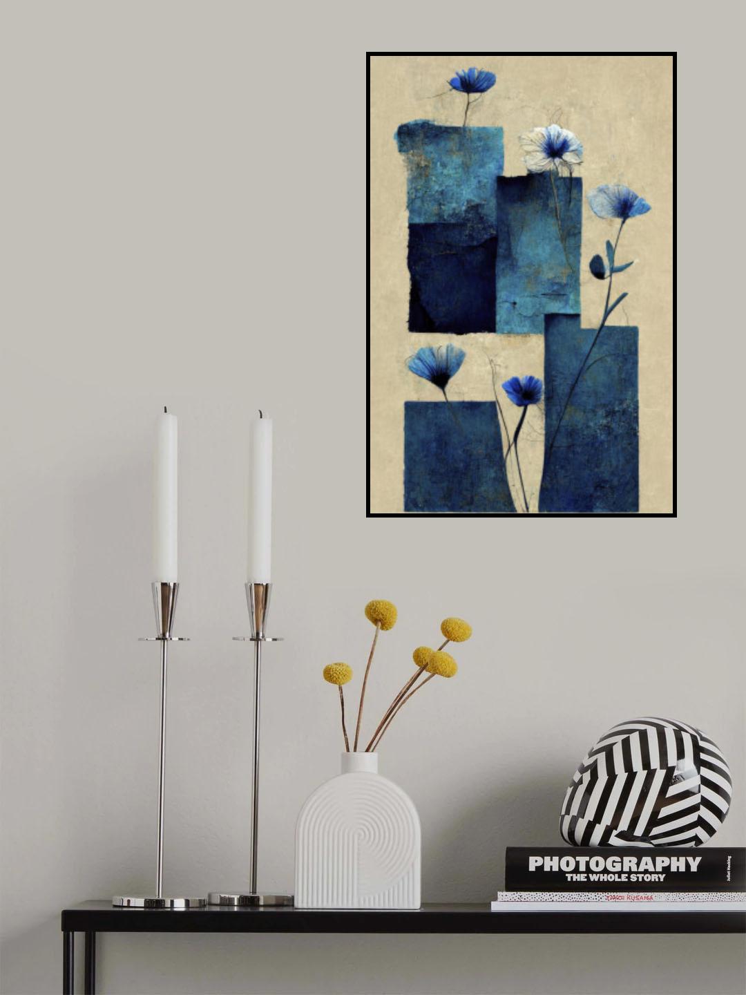 Blocks And Flowers Poster och Canvastavla