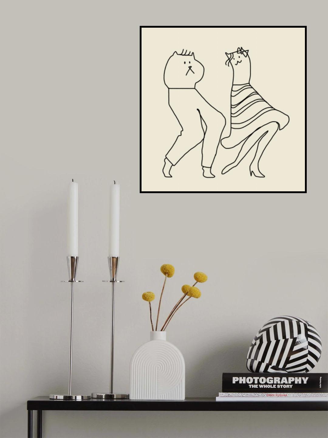 Groovy Cats Poster och Canvastavla