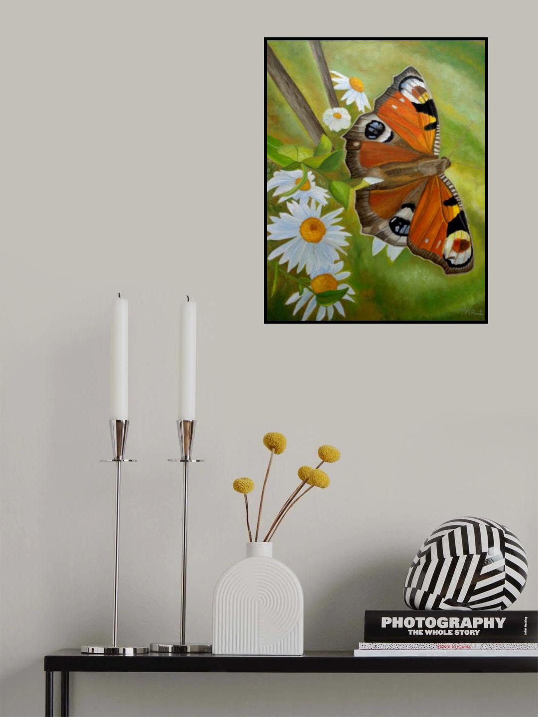 Peacock Butterfly Poster och Canvastavla