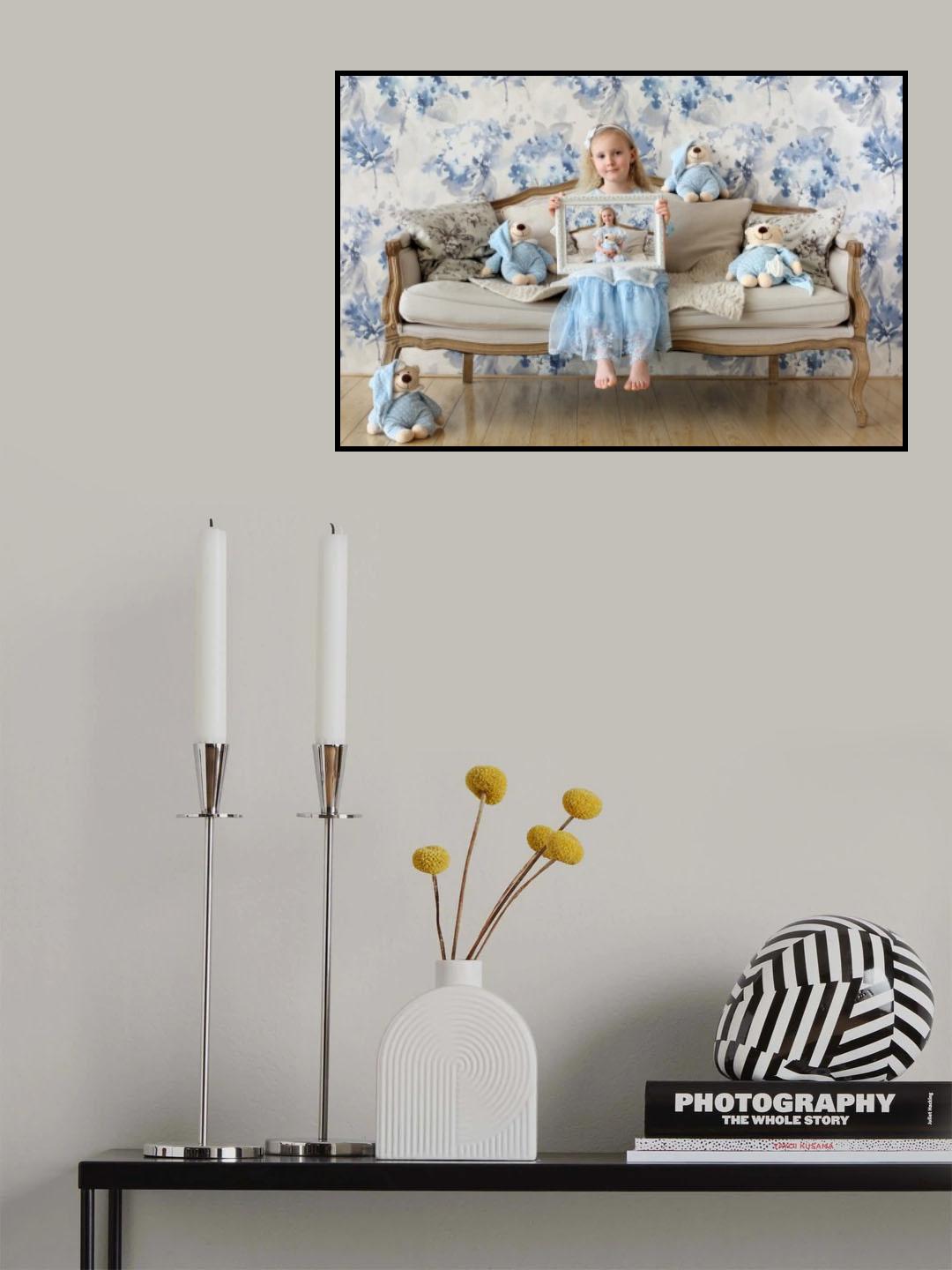 Teddy bear fan Poster och Canvastavla