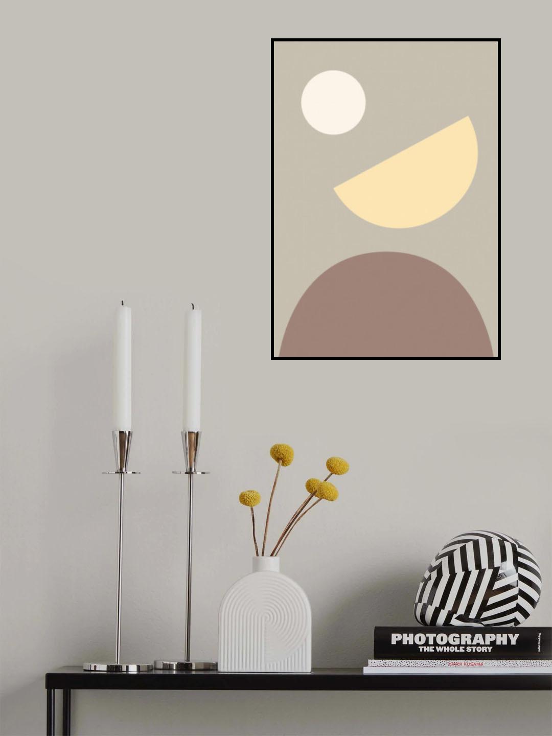 Arches Yellow and Gray Poster och Canvastavla