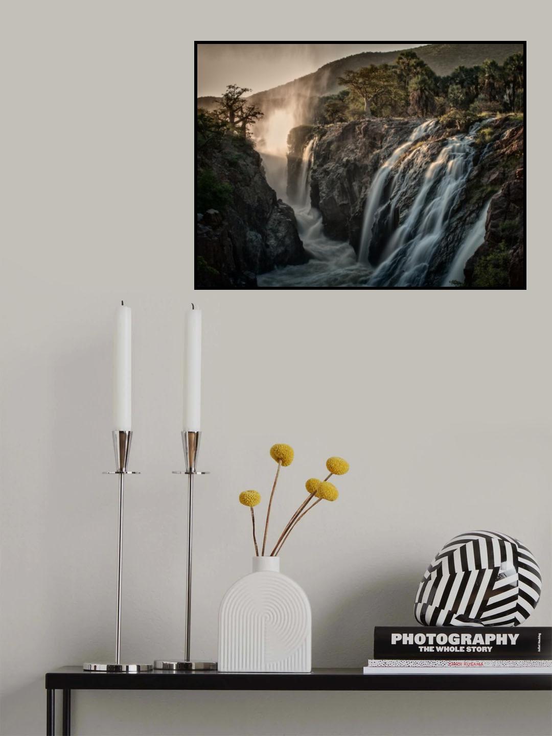Sacred Waterfalls Poster och Canvastavla