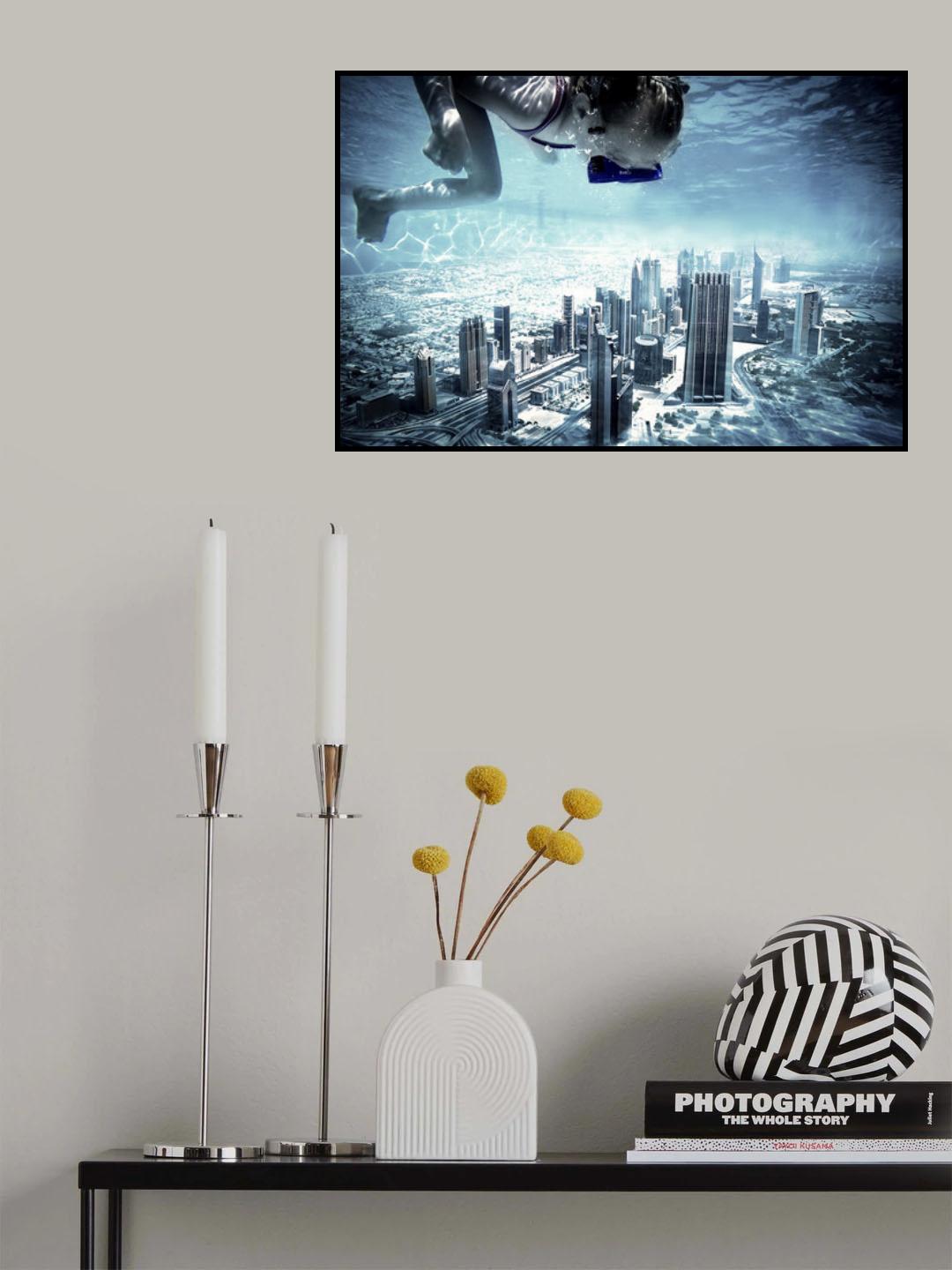 dubai pool Poster och Canvastavla