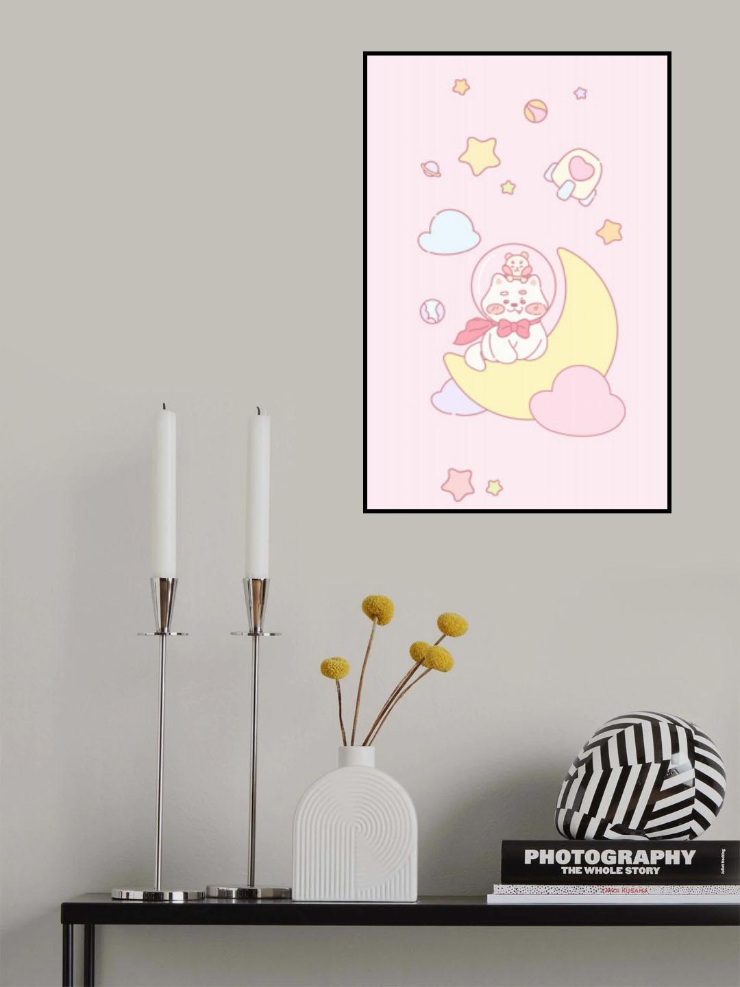 Dog and Hamster in space Poster och Canvastavla