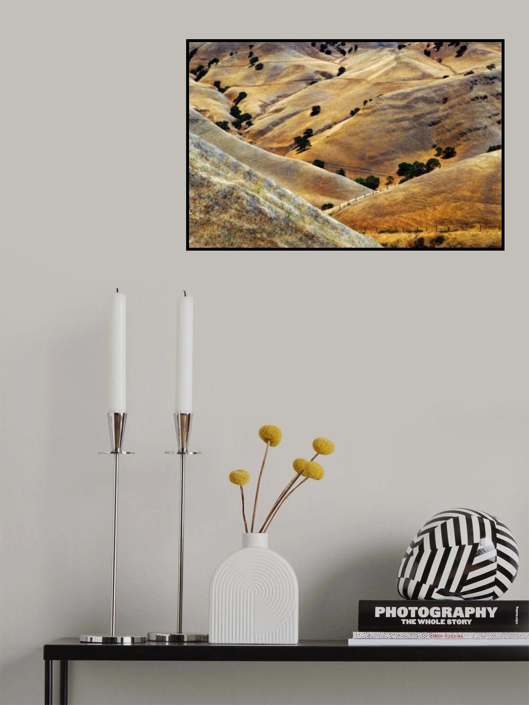 Golden hills Poster och Canvastavla