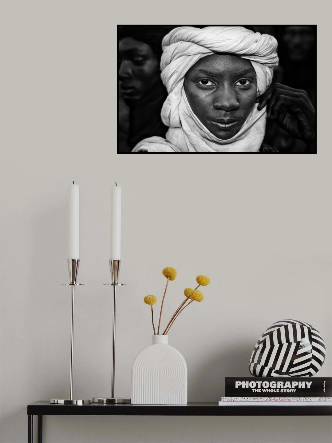 At the gerewol festival - Niger Poster och Canvastavla
