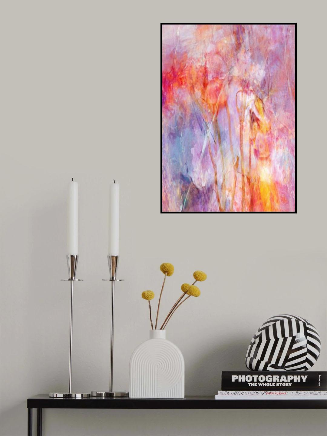 Flowers with Joy Poster och Canvastavla