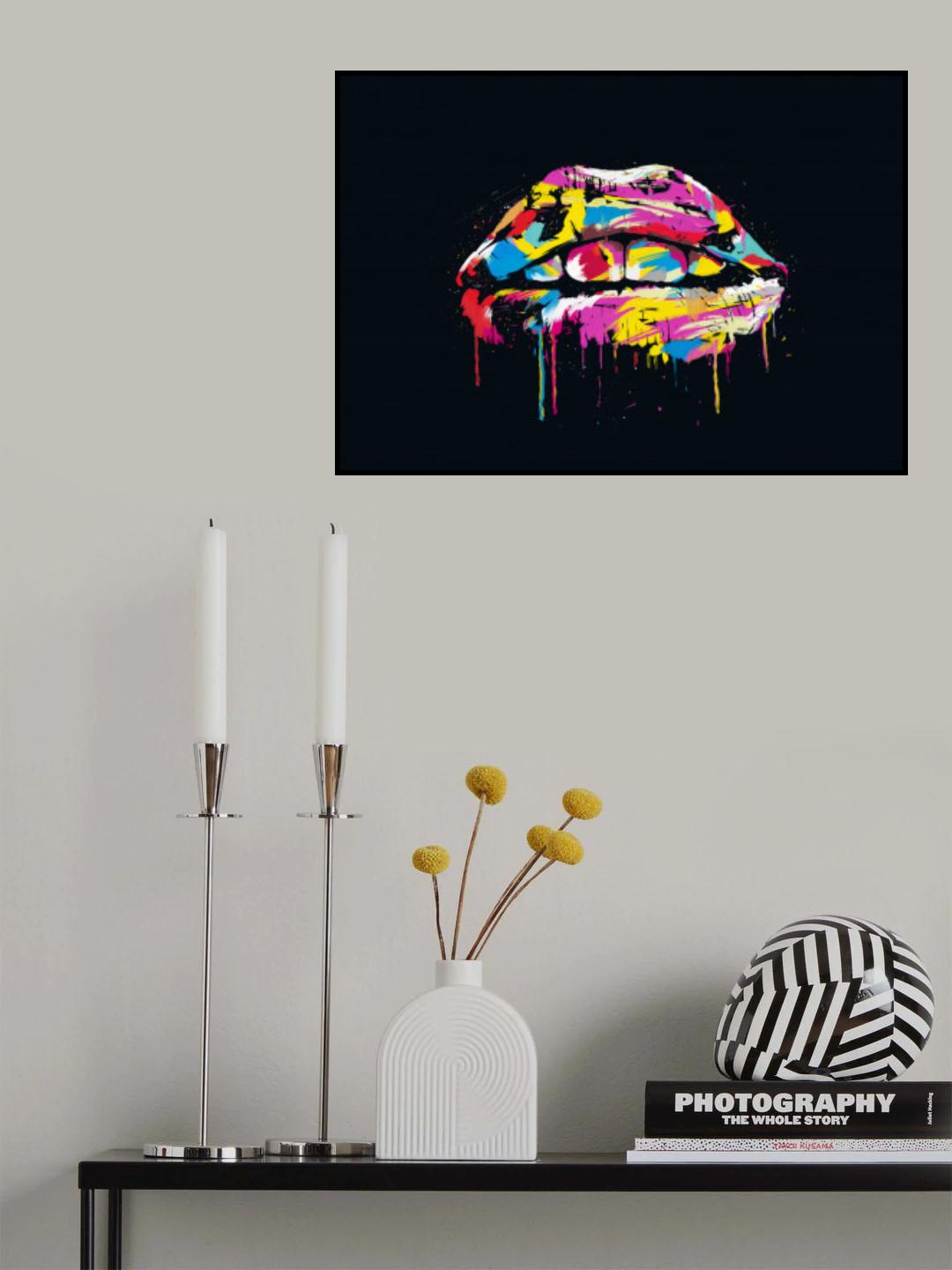 Colorful lips Poster och Canvastavla