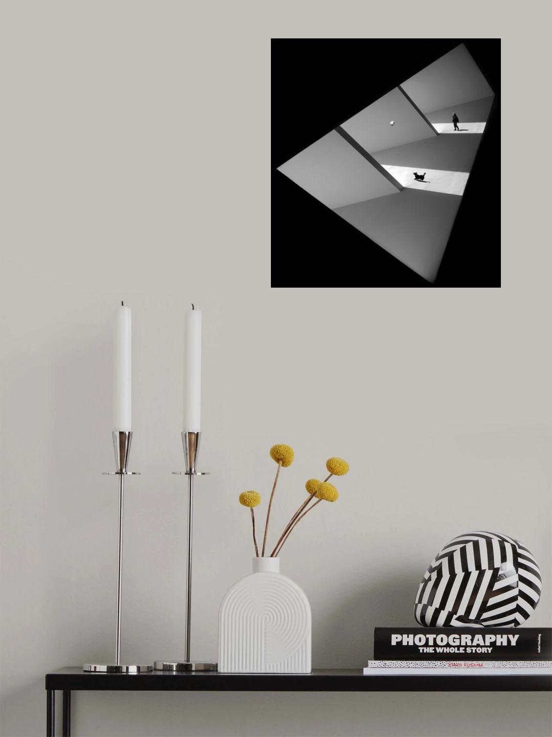 Playing soccer together Poster och Canvastavla