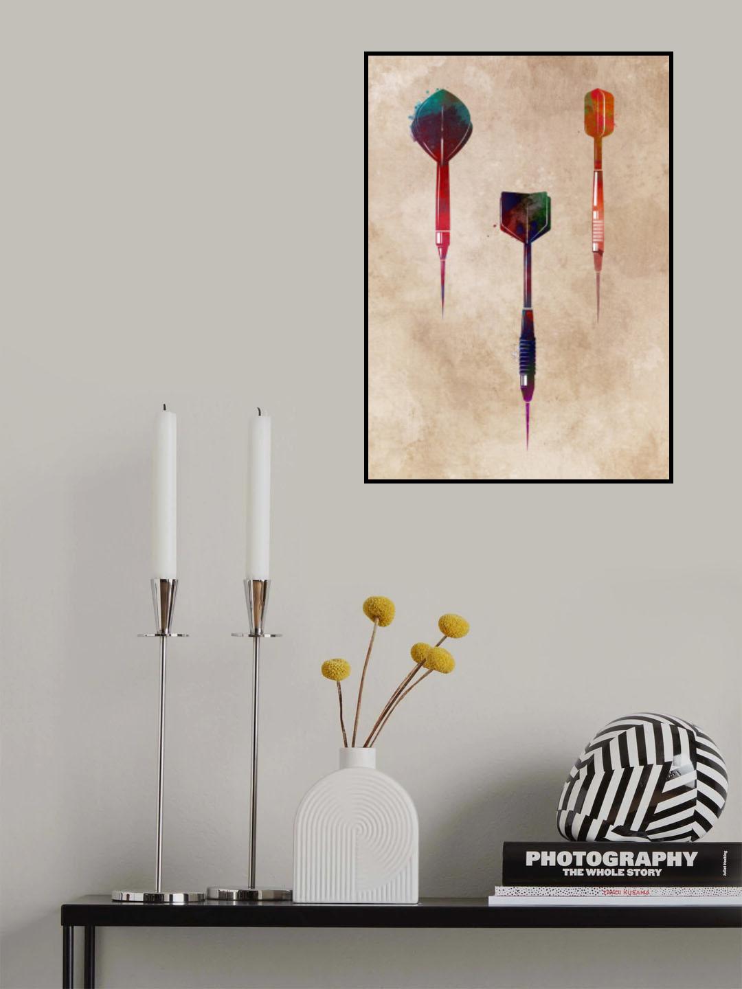 Dart Sport Art 3 Poster och Canvastavla