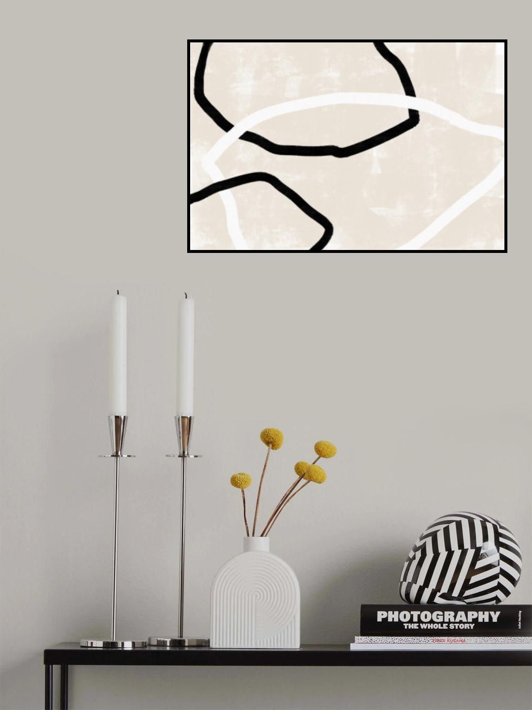 Abstracto Trio Poster och Canvastavla