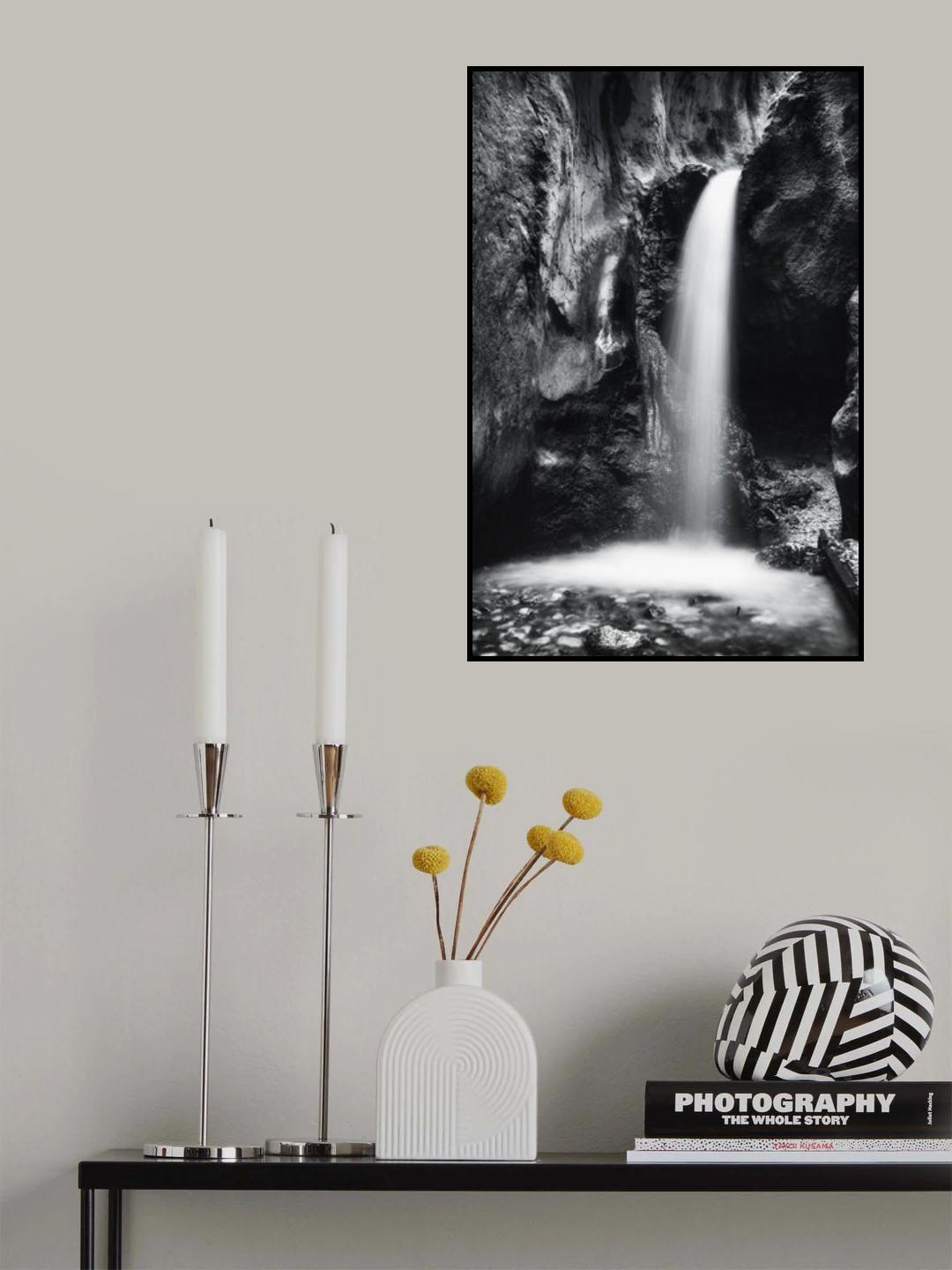 B(eautiful)W(aterfall) Poster och Canvastavla
