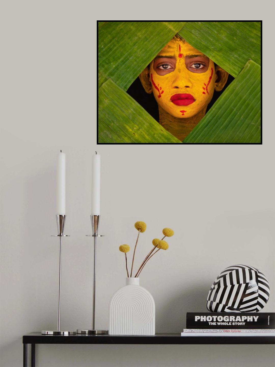 Painted Face Poster och Canvastavla