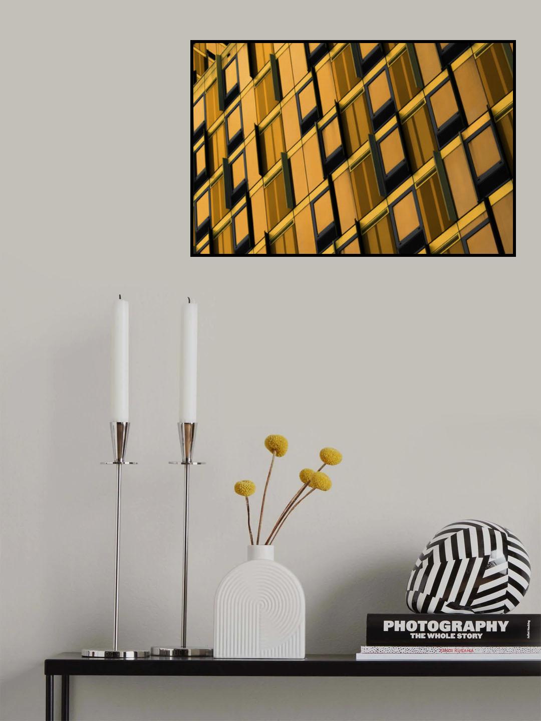 Yellow windows Poster och Canvastavla