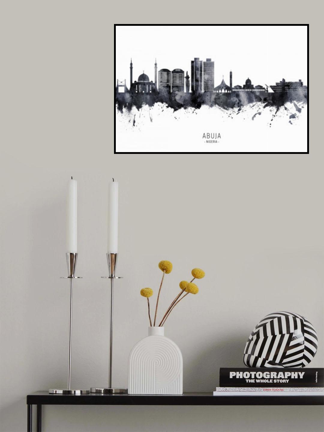 Abuja Nigeria Skyline Poster och Canvastavla