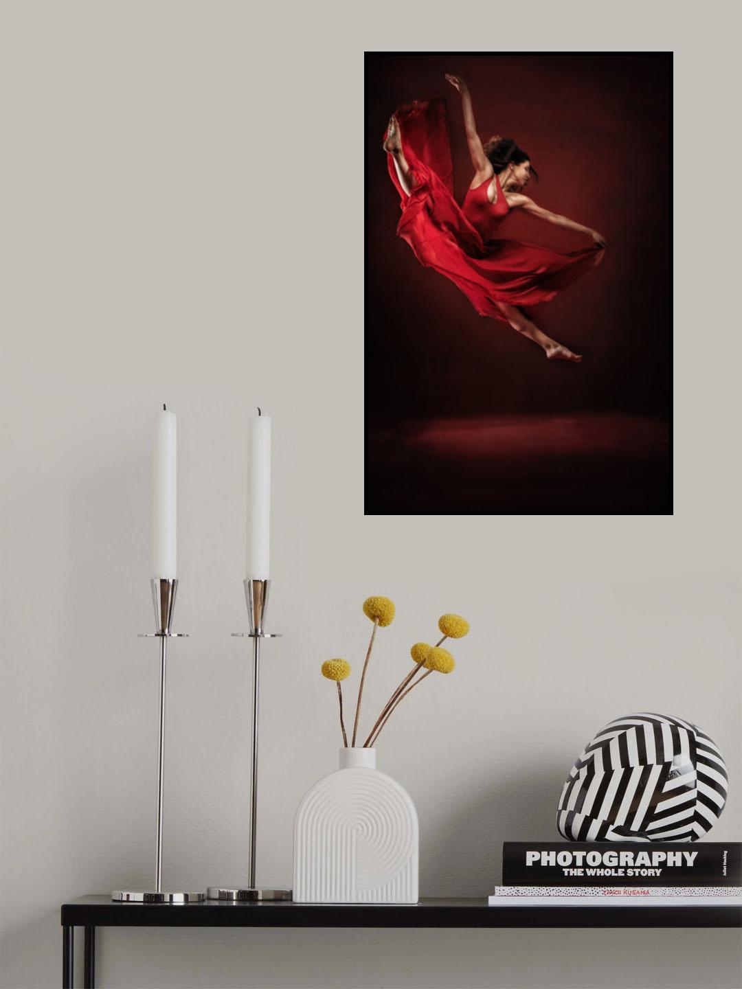 Neda - red dance Poster och Canvastavla