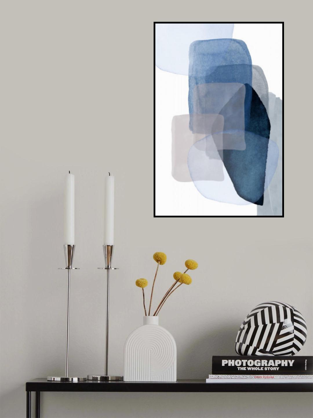 Blue Shadow 3 Poster och Canvastavla
