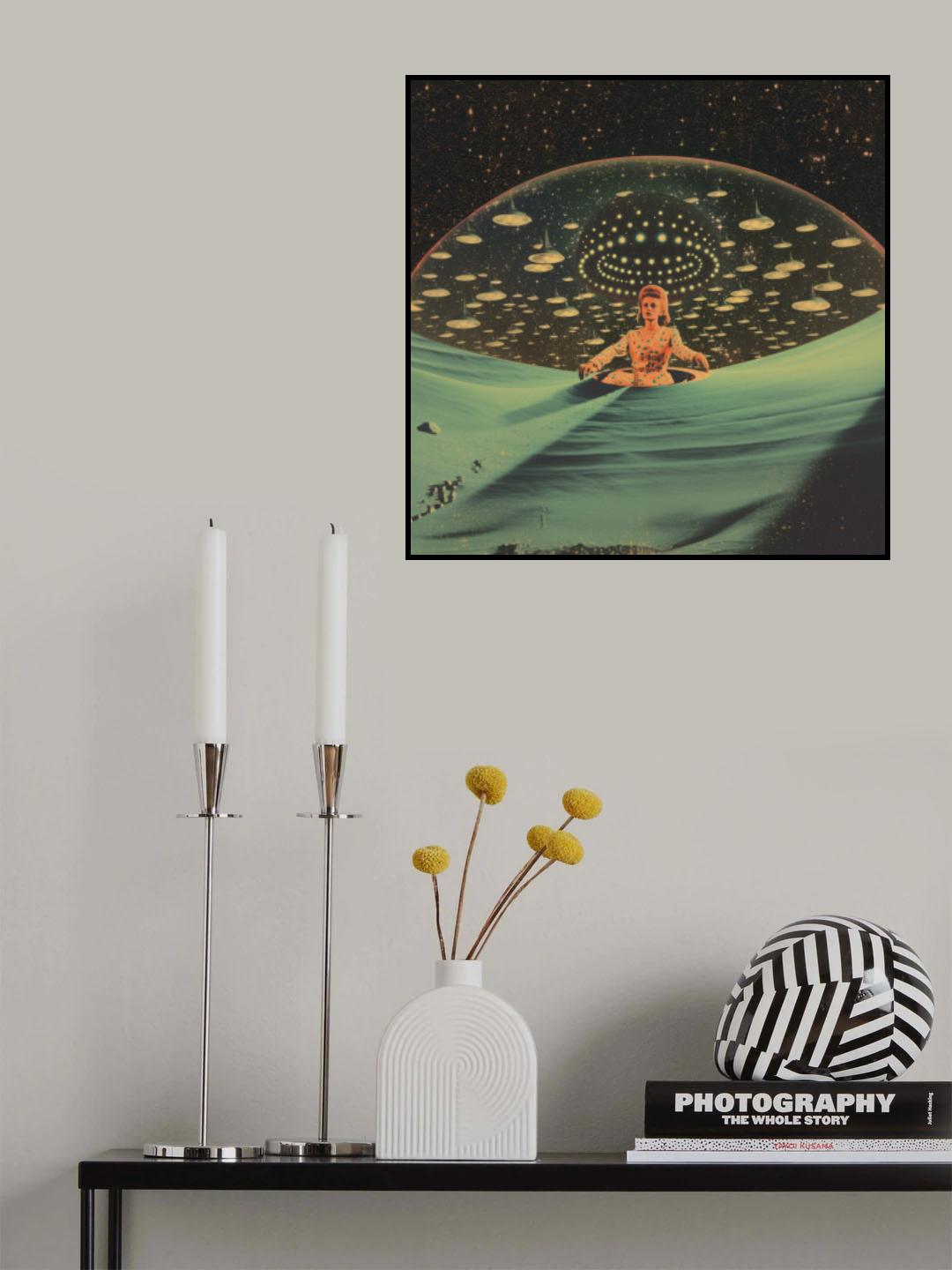 Space Dunes Collage Art Poster och Canvastavla