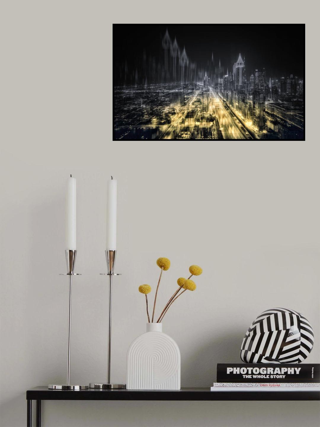 Dubai Night Series 9 Poster och Canvastavla