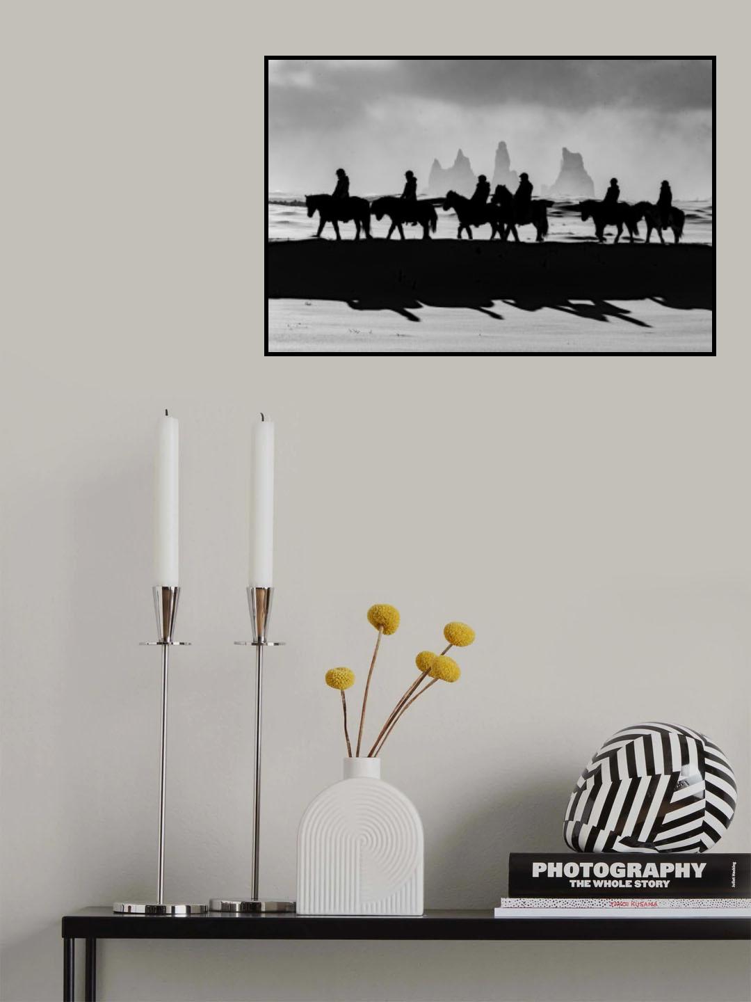 Lights and shadows in magical Iceland Poster och Canvastavla