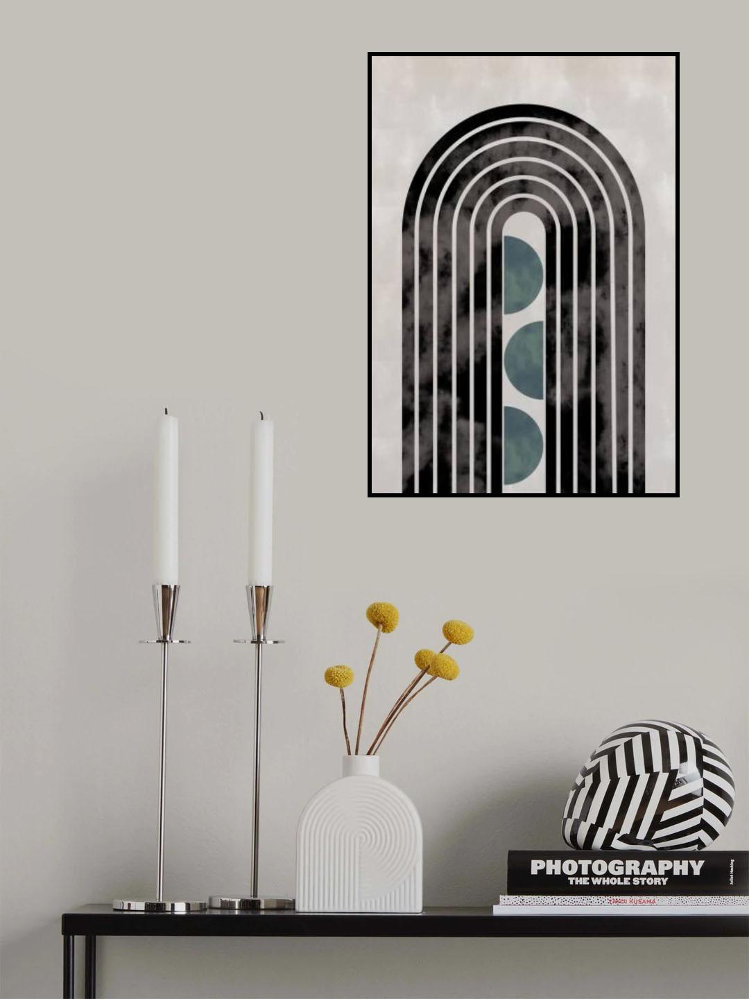 arch_capsule_001_green Poster och Canvastavla