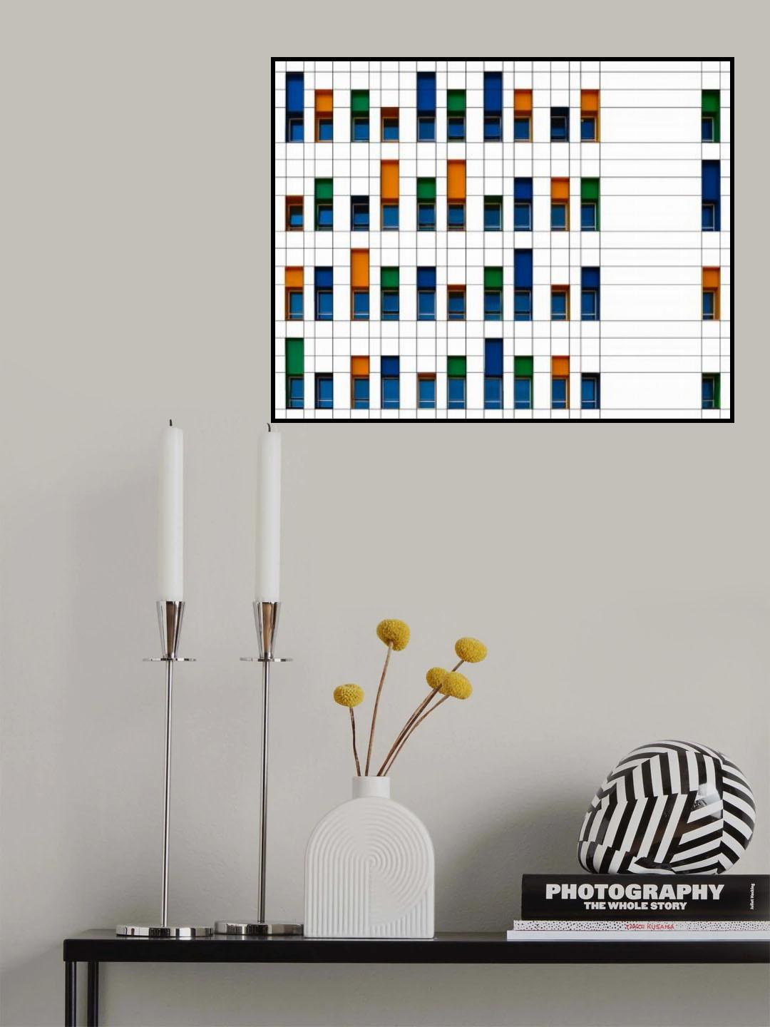 Facade - Holon Israel Poster och Canvastavla
