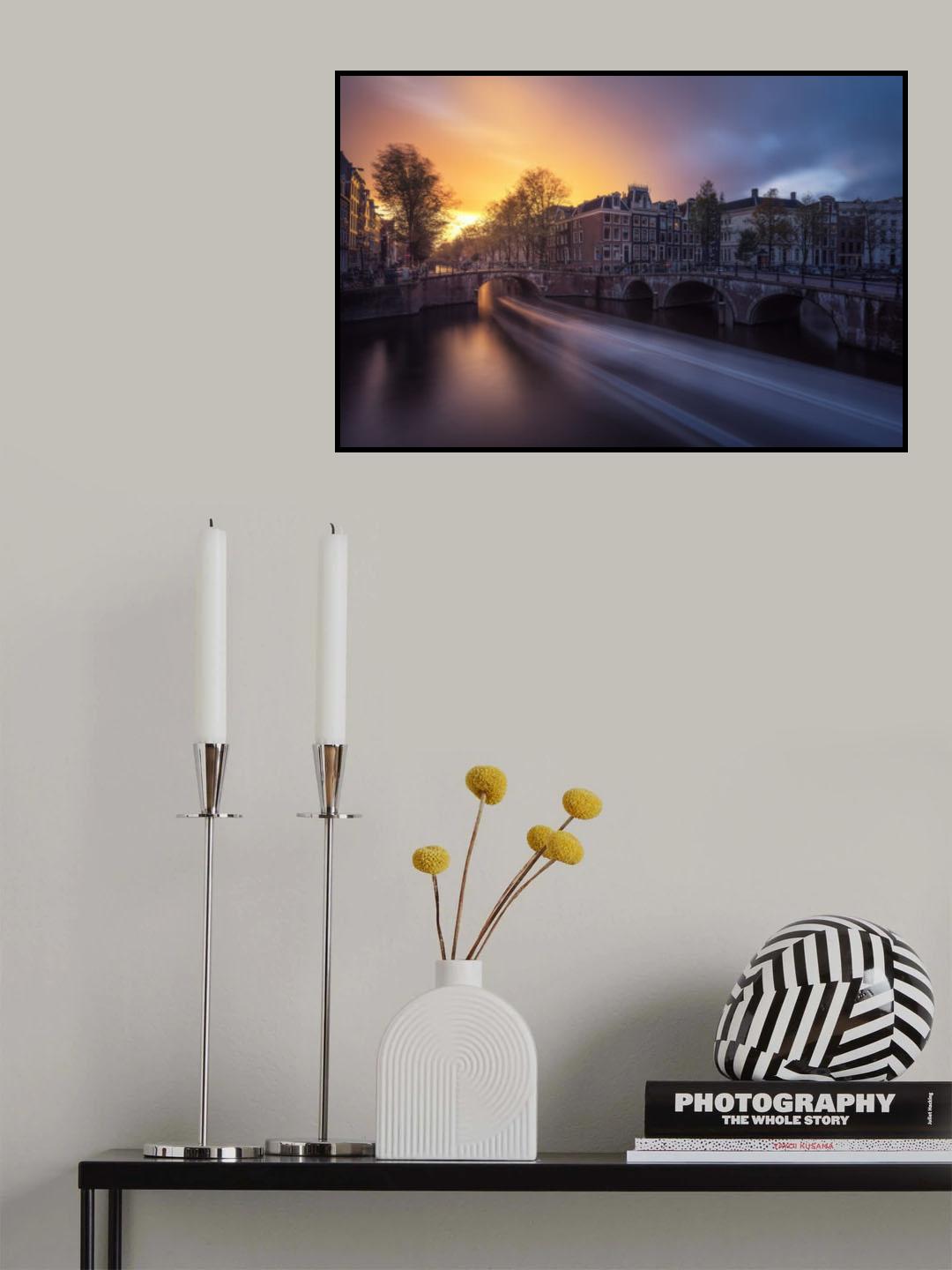 Amsterdam - Keizersgracht Poster och Canvastavla