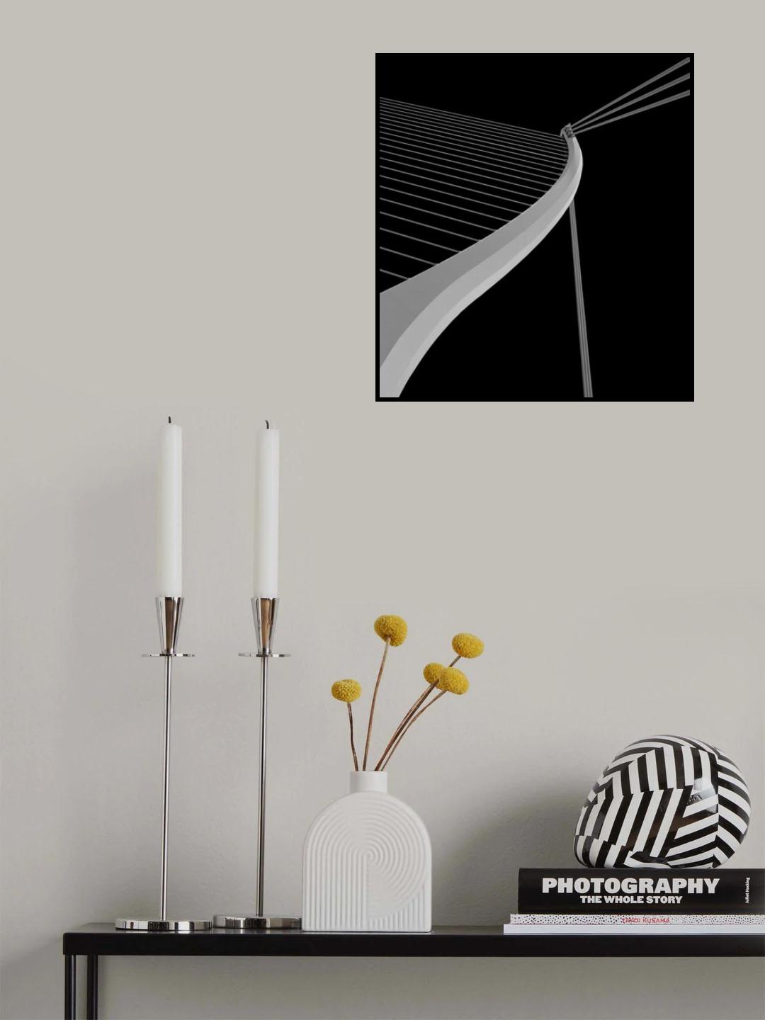 WHITE LINES Poster och Canvastavla
