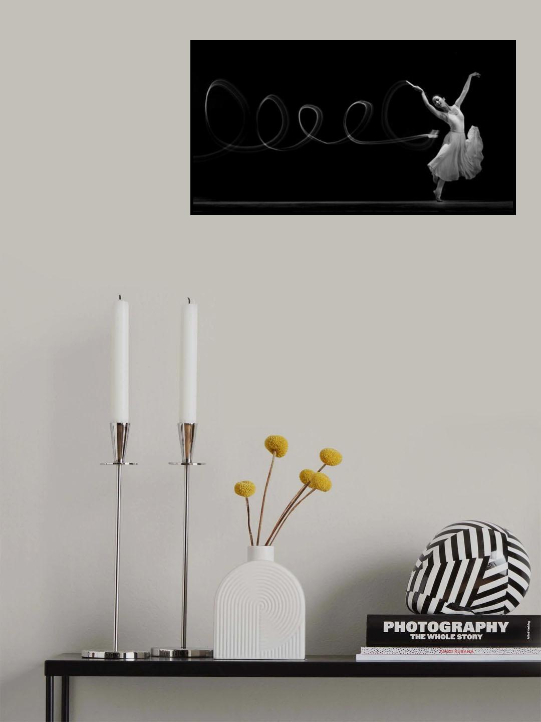 Dancing with Light Poster och Canvastavla