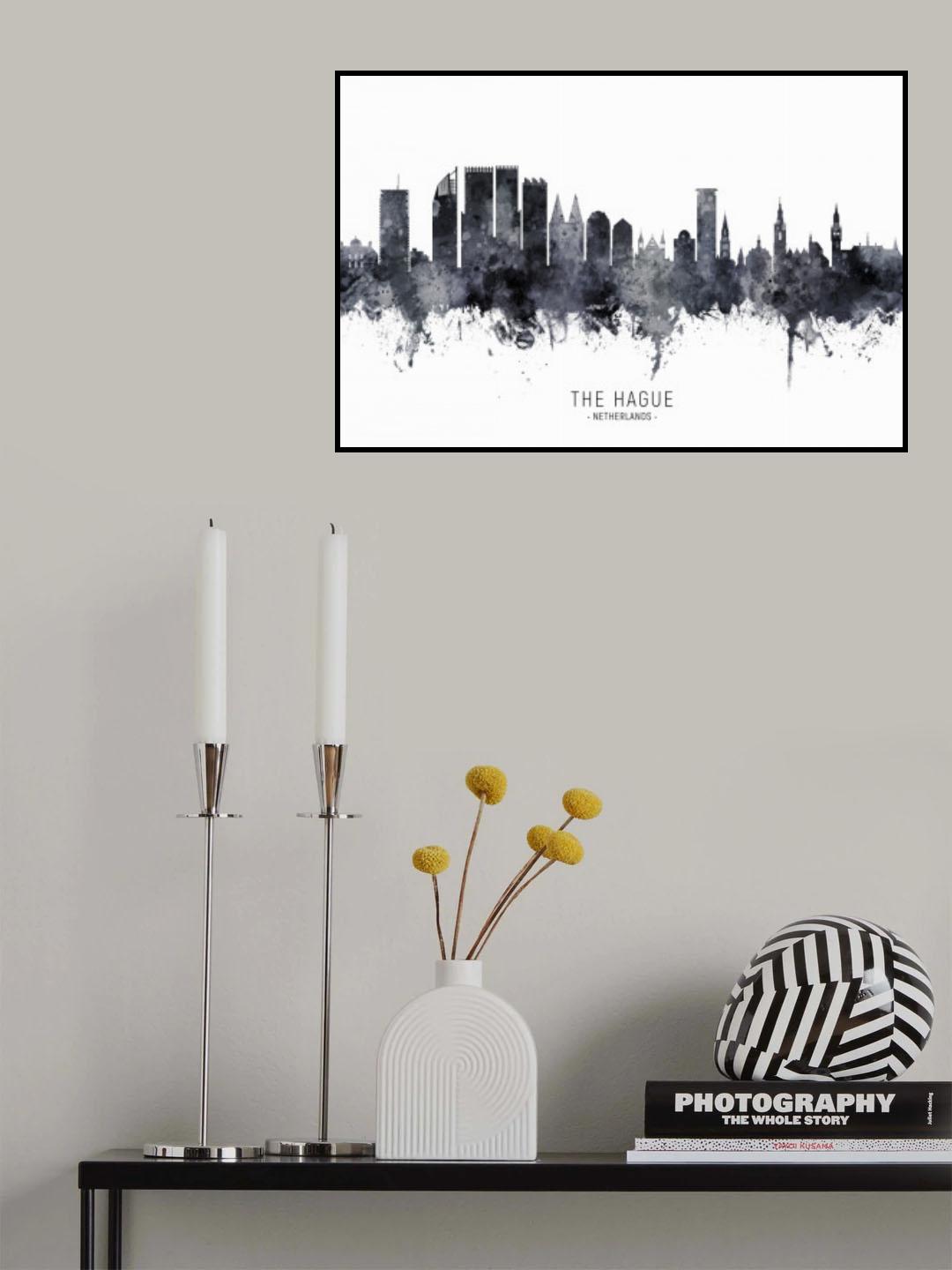 The Hague Netherlands Skyline Poster och Canvastavla