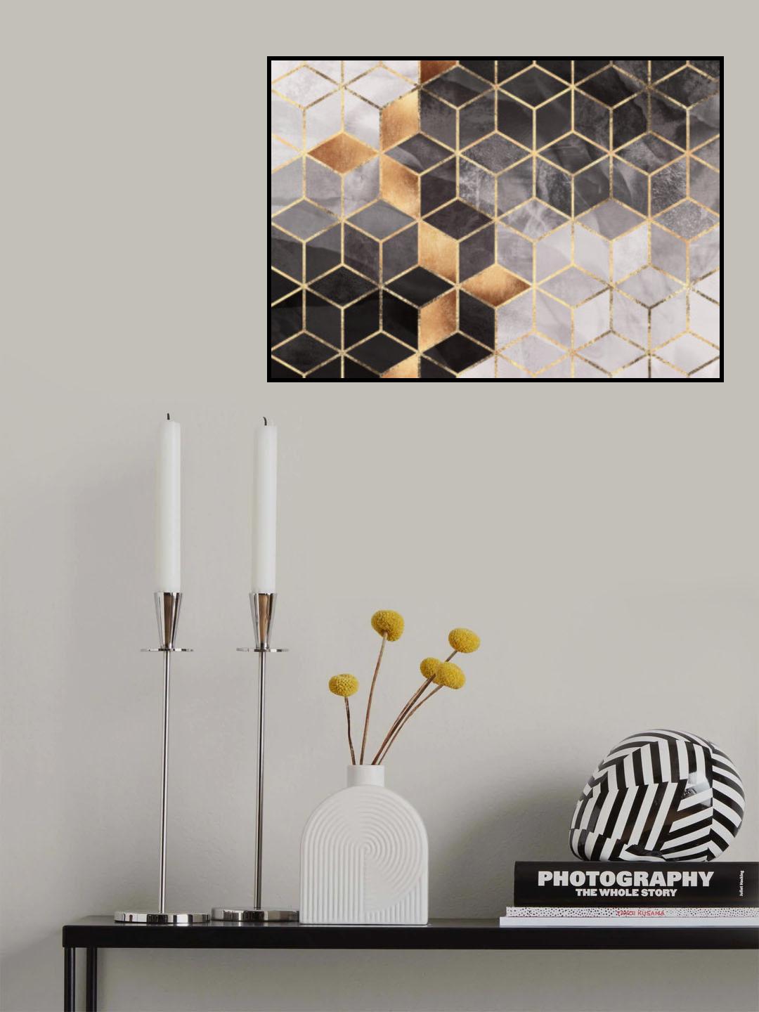 Smoky Cubes Poster och Canvastavla