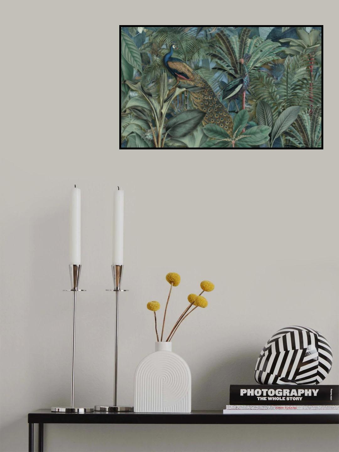 Jungle Birds Garden No2 Poster och Canvastavla