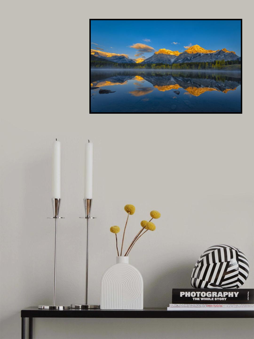A Perfect Morning in Canadian Rockies Poster och Canvastavla