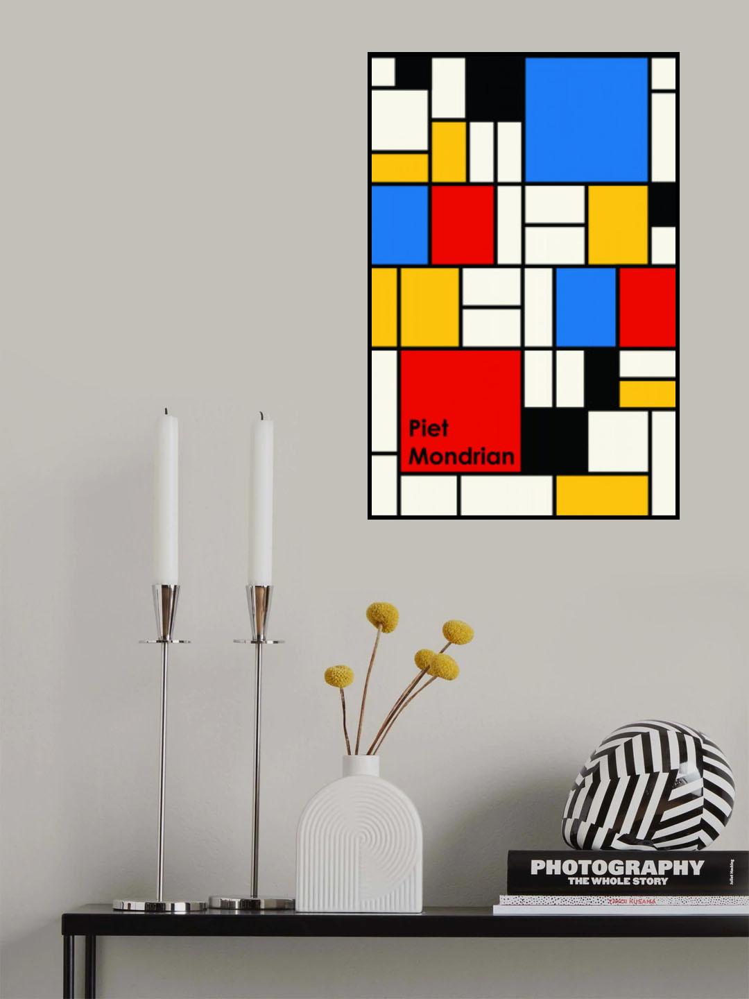 Piet Mondrian Poster och Canvastavla