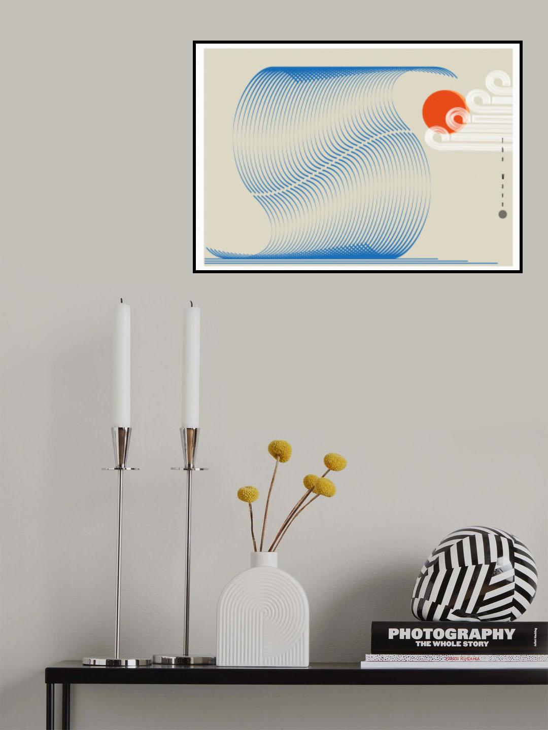 The Wave Biscuit - Blue Poster och Canvastavla