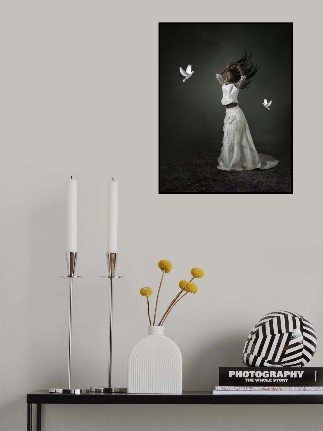 Bridal Doves Poster och Canvastavla
