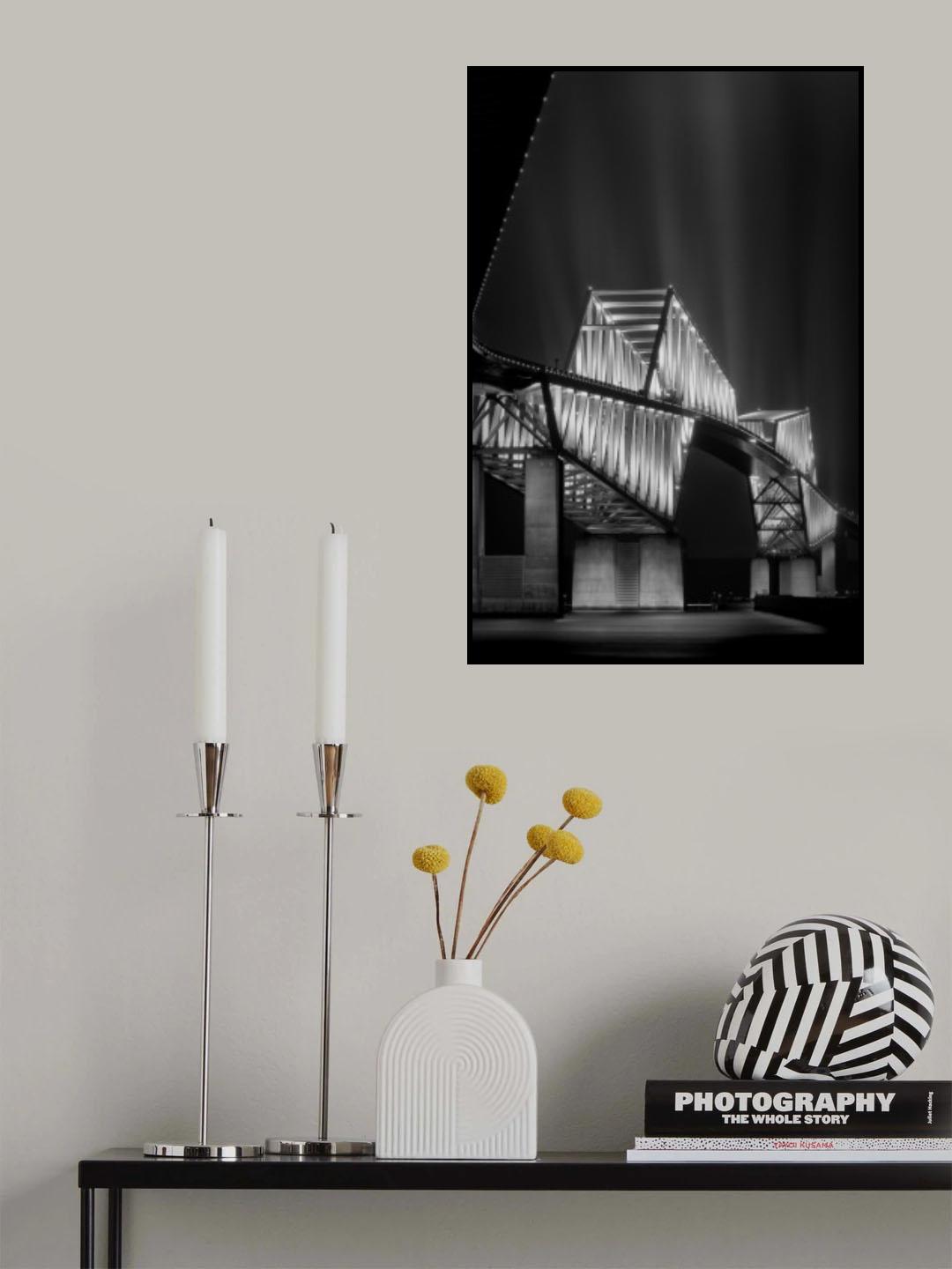 Shining Tokyo Gate Bridge Poster och Canvastavla
