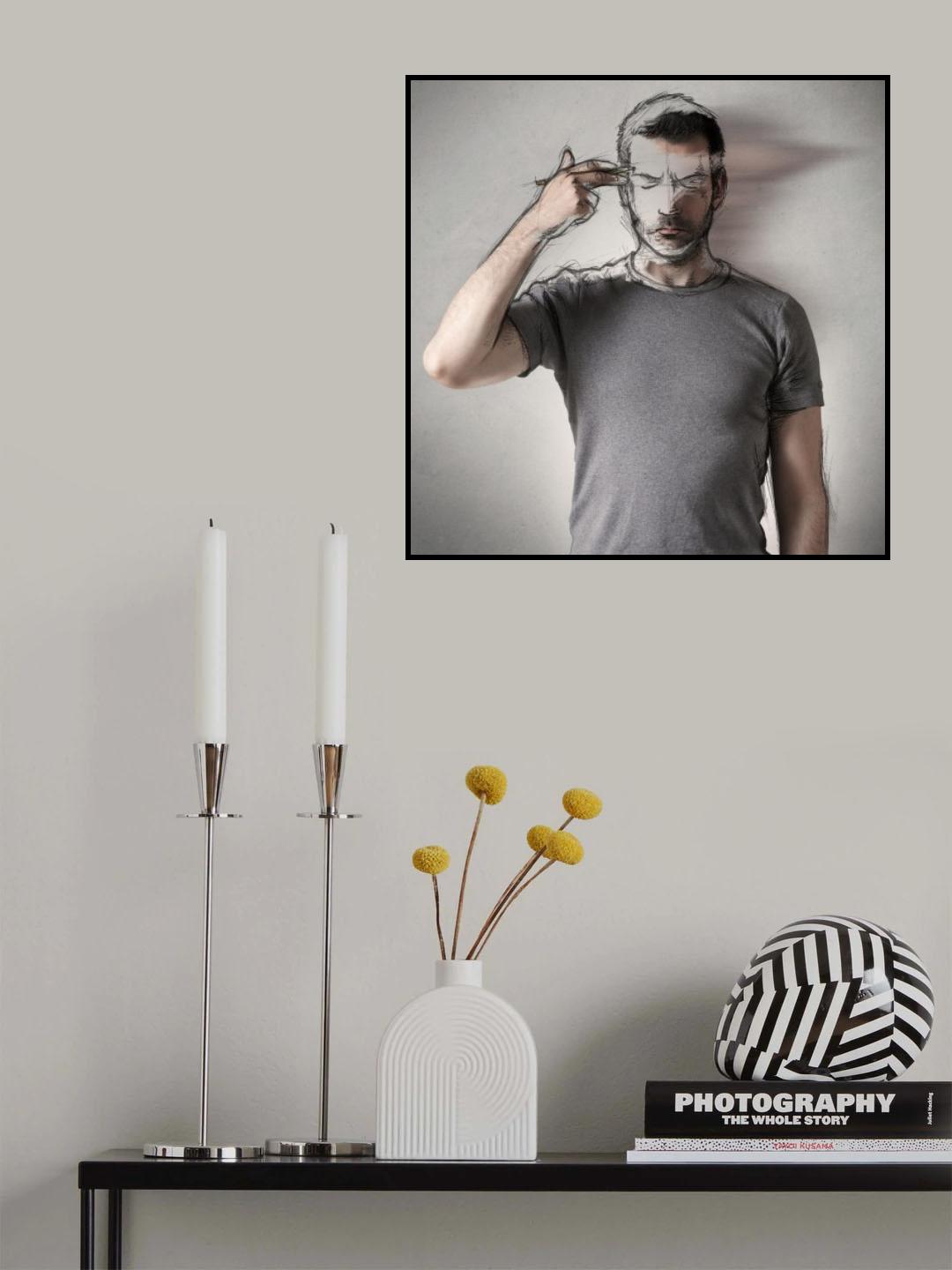 Sketch and erase Poster och Canvastavla