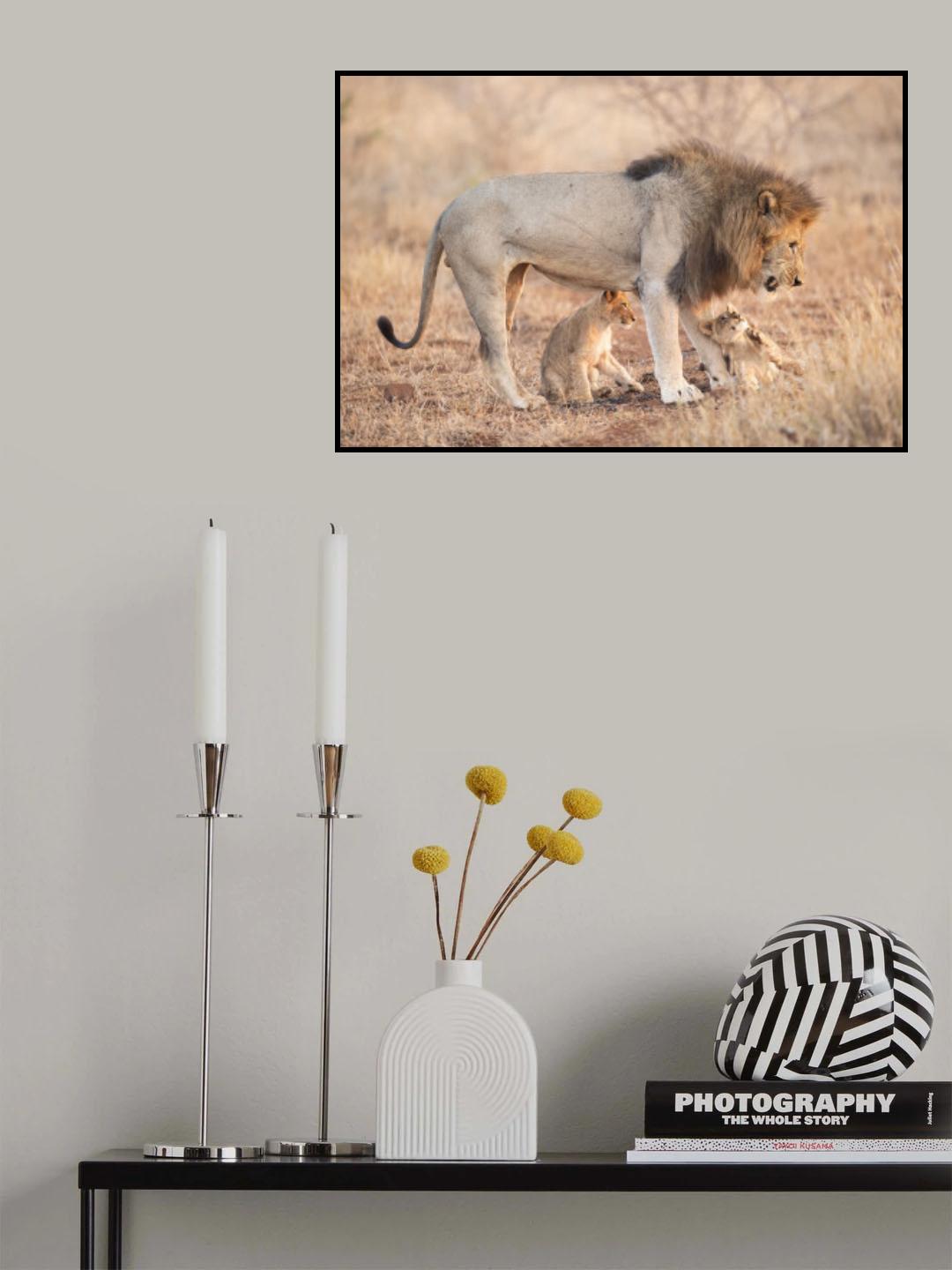 Father and puppies Poster och Canvastavla