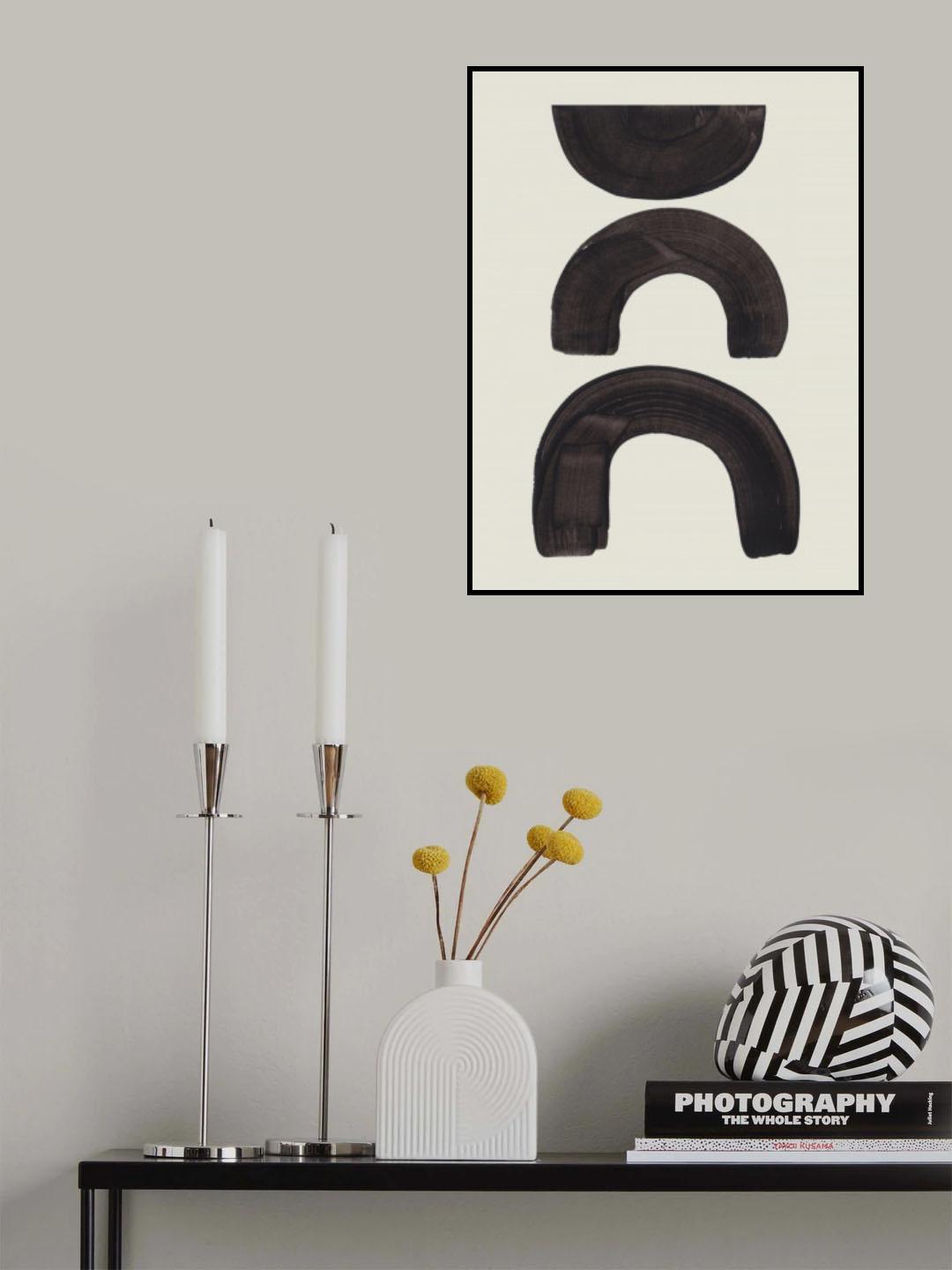 Ink Motif 41 Poster och Canvastavla