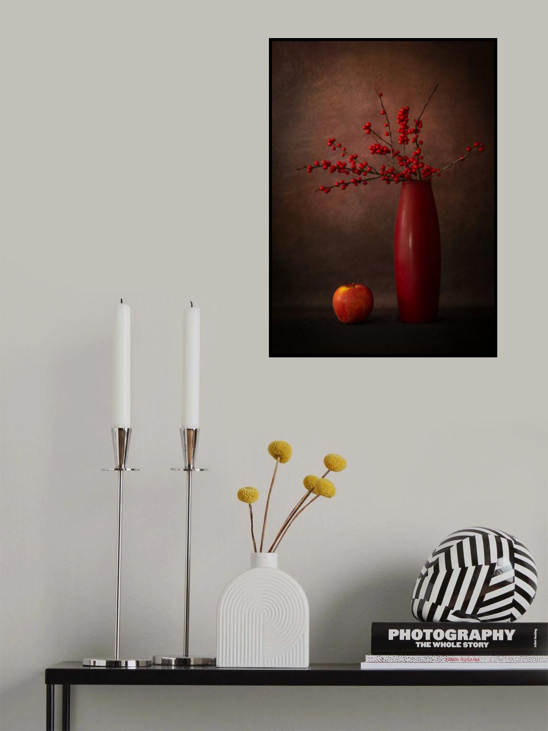 Red berry and apple Poster och Canvastavla
