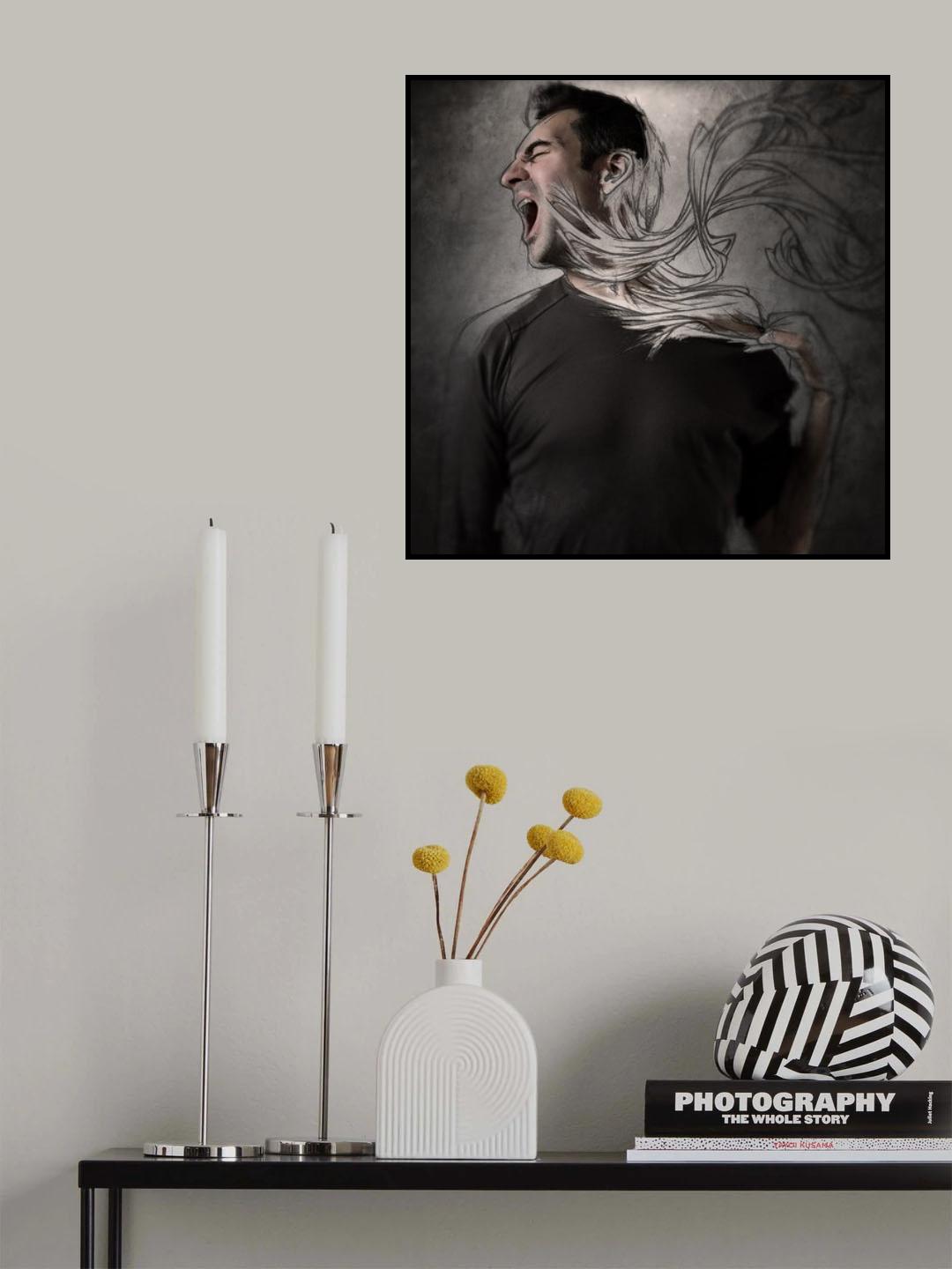 The dark side of the sketch II Poster och Canvastavla
