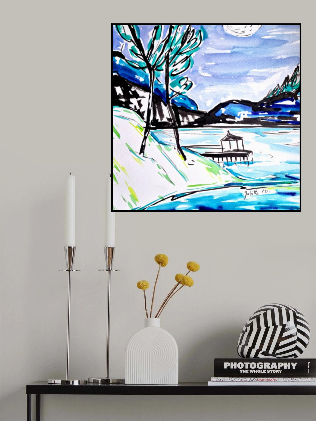 Japanese landscape Poster och Canvastavla
