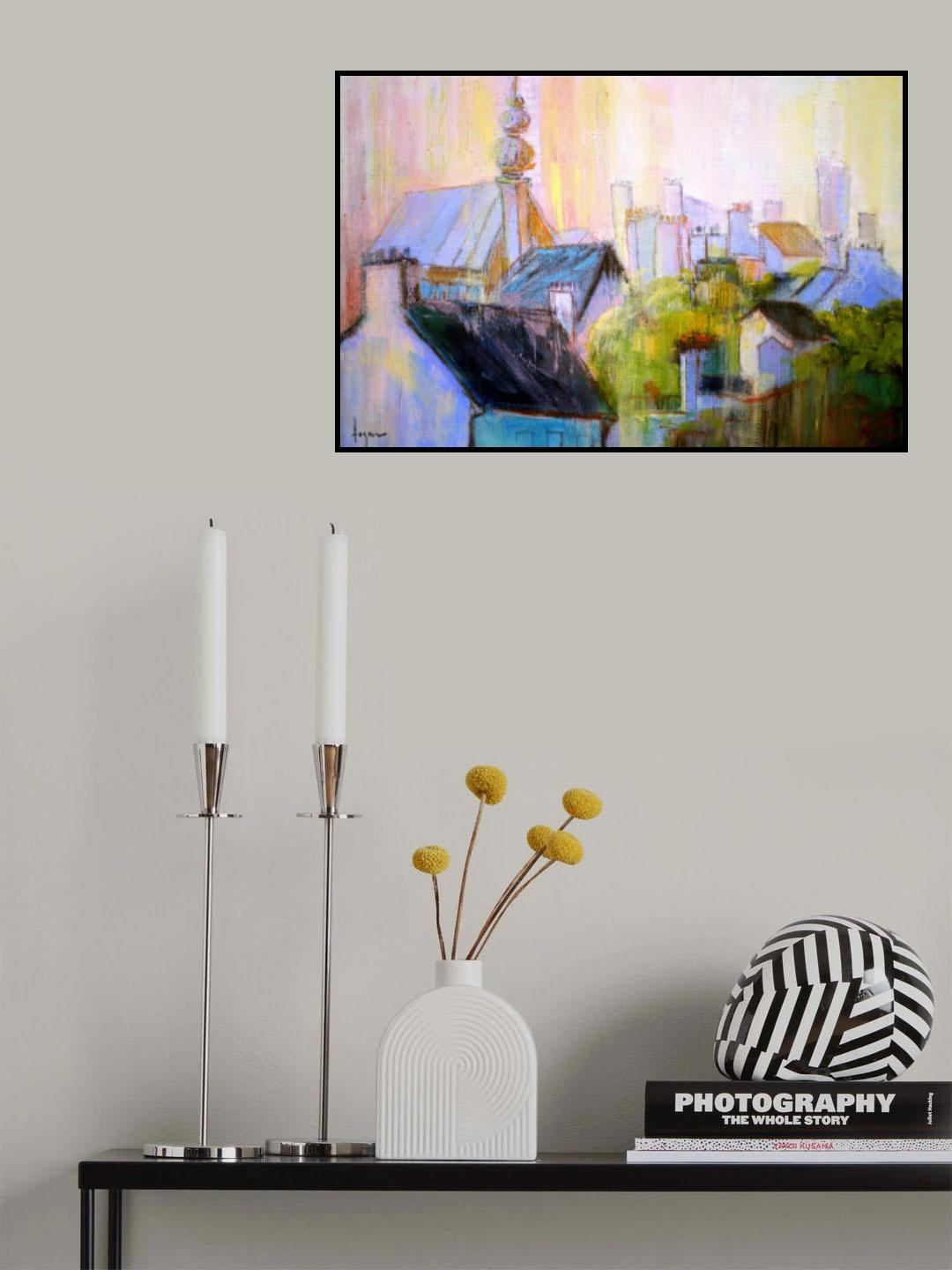 Df1430parissunrise Poster och Canvastavla